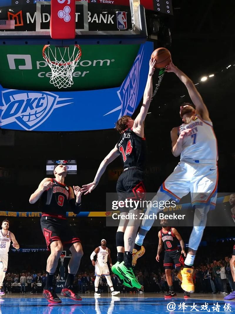 吉迪23+15+10公牛险胜雄鹿 雷霆灭黄蜂10连胜